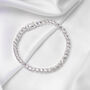 Sterling Silver Clear Cz Crystal Tennis Bracelet, thumbnail 1 of 3