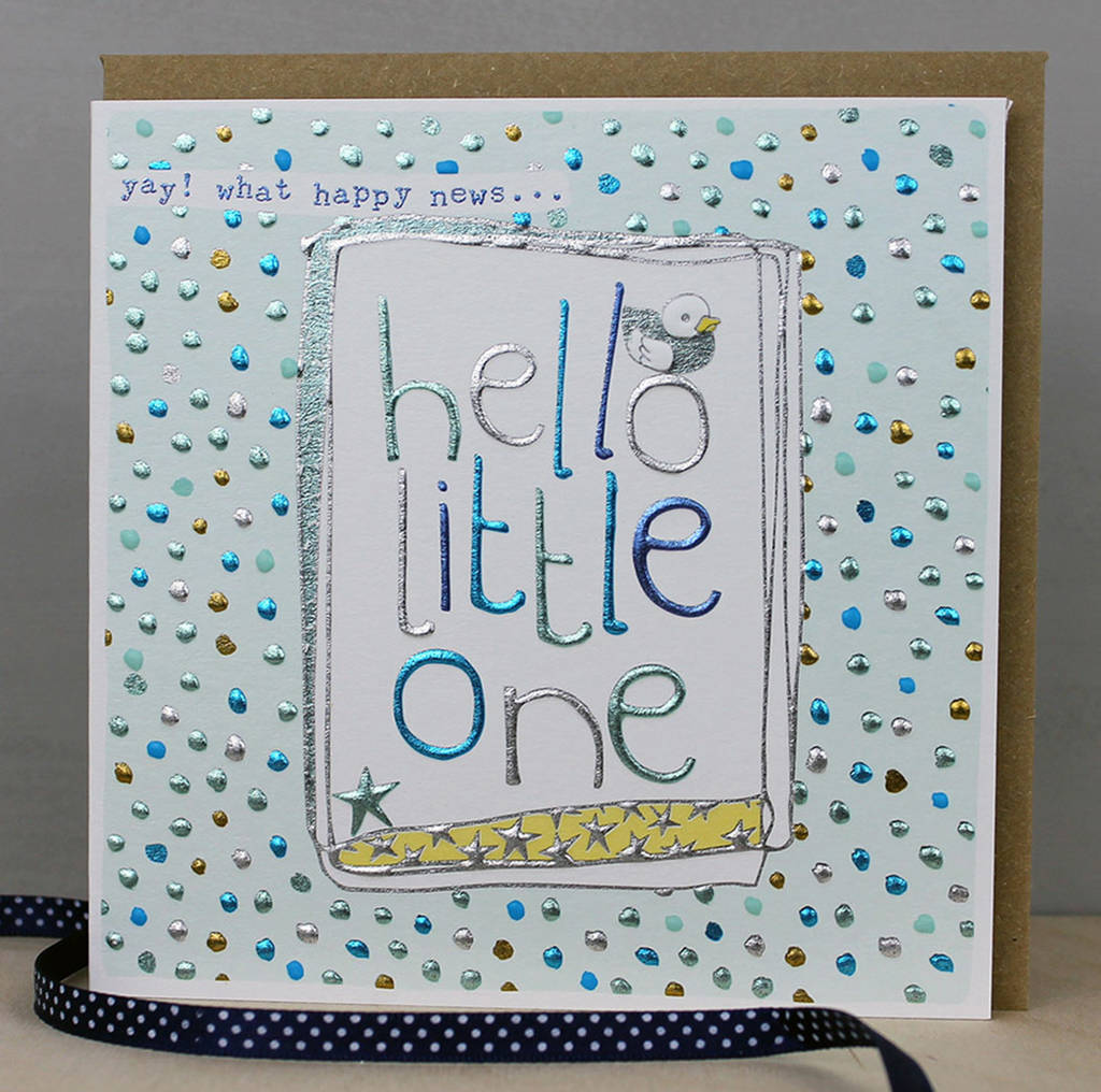 New Baby Greeting Card By Molly Mae