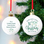 Personalised First Christmas Together Bauble, thumbnail 4 of 4