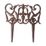Ornate Cast Iron Garden Lawn Edging Panel 31 X 30cm, thumbnail 1 of 6
