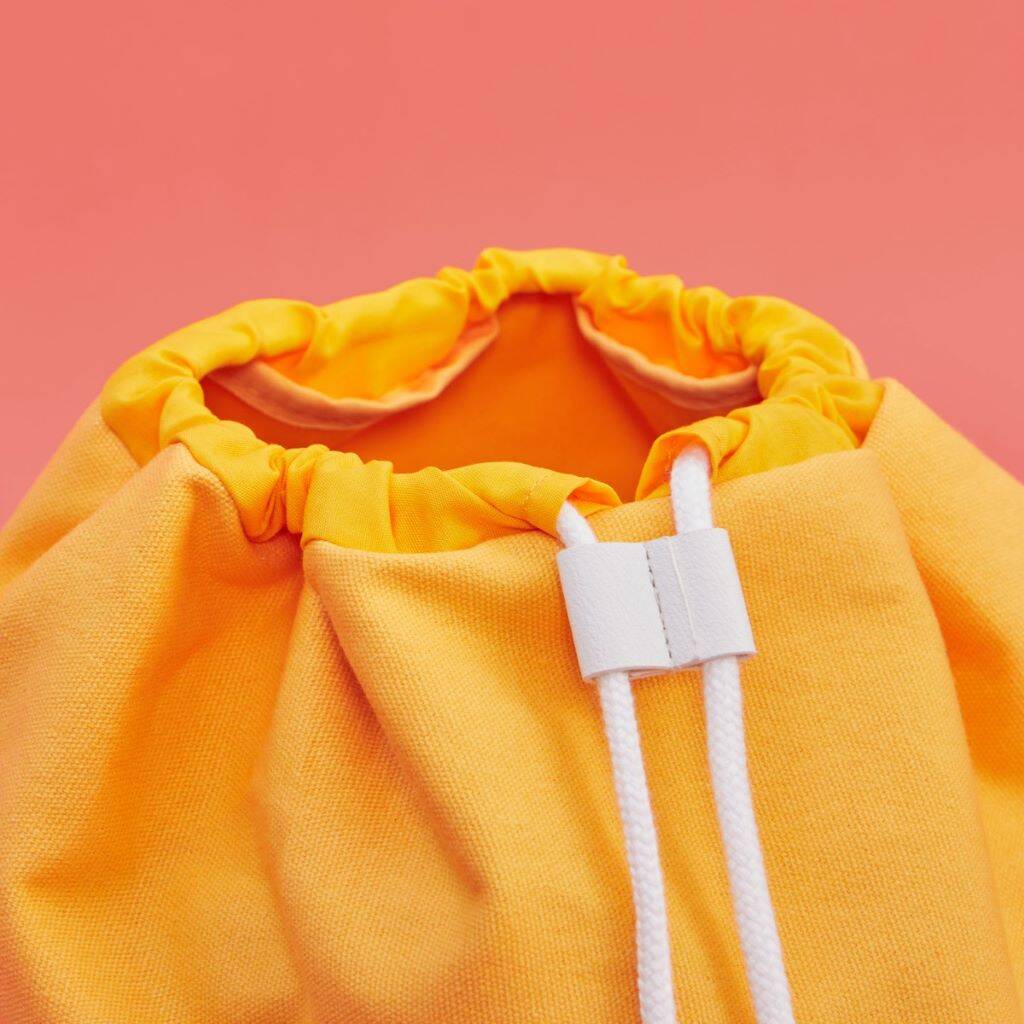 Personalised Yellow Canvas Backpack By My 1st Years