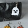 Spooky Punch Needle Keyring And Bag Tag, thumbnail 2 of 7