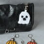 Spooky Punch Needle Keyring And Bag Tag, thumbnail 4 of 10