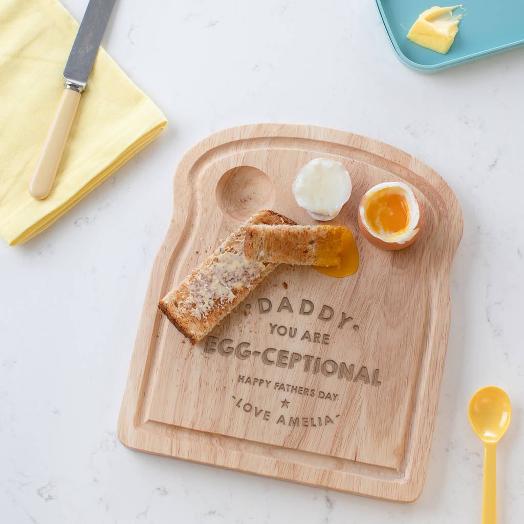 Personalised Egg And Toast Board For Daddy, 1 of 4