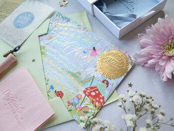 Personalised Garden Tooth Fairy Letter And Pouch Set, 7 of 8