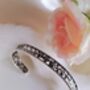 Vintage Rose Open Cuff Silver Plated Bracelet, thumbnail 3 of 3