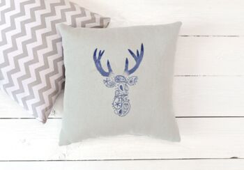 Stag Cushion Beginners Embroidery Kit, 4 of 5