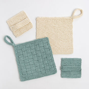 Face Cloth And Scrub Pad Knitting Kit, 2 of 10