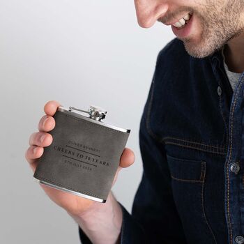 Personalised Graduation Engraved Hip Flask, 7 of 12