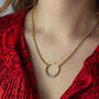 Joni Diamond Crescent Moon Necklace, thumbnail 1 of 3