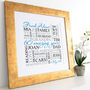 Personalised 60th Birthday Square Word Art, thumbnail 9 of 11