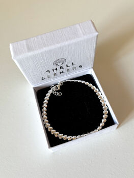 Sterling Silver Interlinked Heart Bracelet, 2 of 7