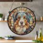 Australian Shepherd Stained Glass Effect Suncatcher, thumbnail 4 of 6