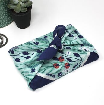 Ladybird Furoshiki Fabric Gift Wrap Set, 2 of 8