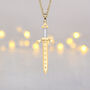 9ct Scottish Claymore Sword Necklace, thumbnail 1 of 9