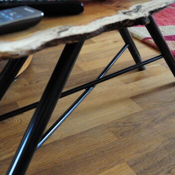 Handcrafted Oak Side Table, 6 of 6