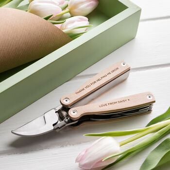 Personalised Gardening Pruners Tool Kit For Her, 2 of 5