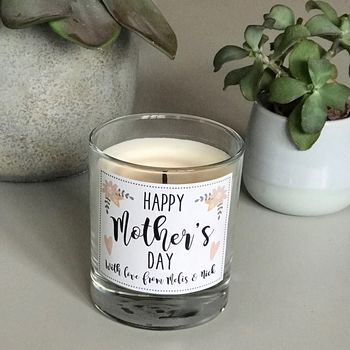 Personalised Mother's Day Floral Design Candle, 2 of 2
