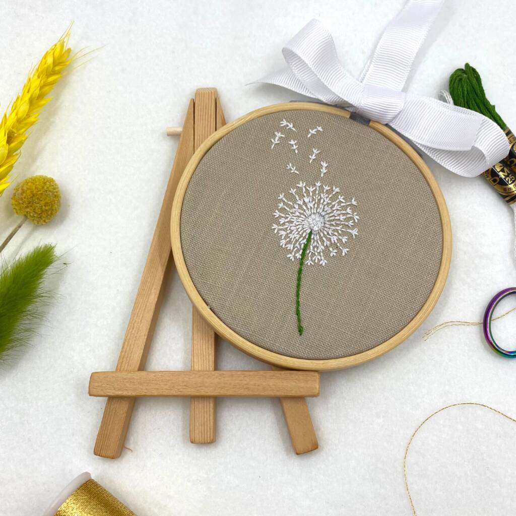Dandelion Embroidery/Up Cycling Clothing Kit, 1 of 10