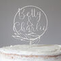 Personalised Floral Wedding Cake Topper, thumbnail 4 of 5