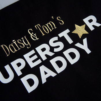 Personalised Superstar Daddy Apron, 3 of 7