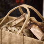 Personalised Stag Jute Log Bag, thumbnail 4 of 6