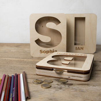 Letter Personalised Money Box, 5 of 7