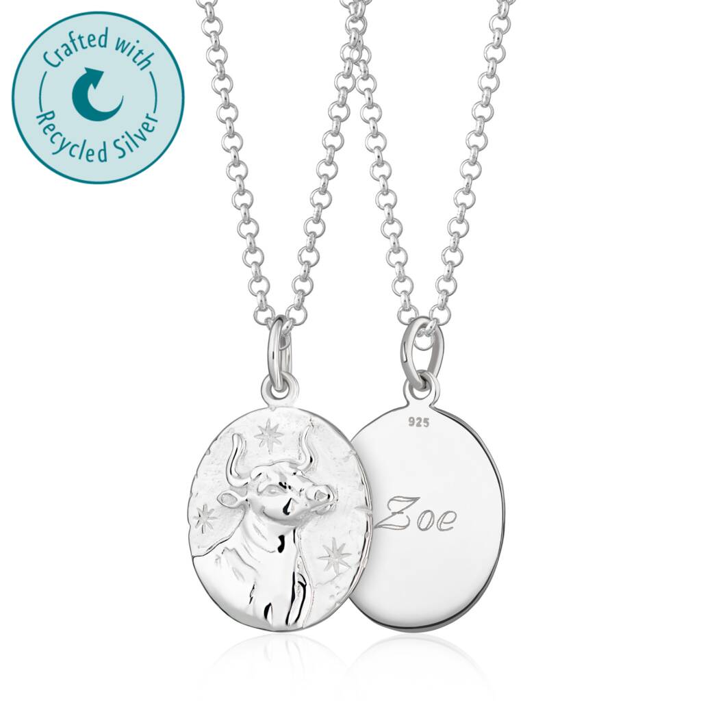 TAURUS ZODIAC NECKLACE (STERLING SILVER) – KIRSTIN ASH (United States)