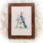 A Is For Anemone, Personlaised Coloured Intital Print, thumbnail 5 of 9