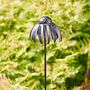 Recycled Metal Echinacea Flower Garden Stake Decoration, thumbnail 6 of 10
