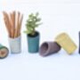 Concrete Mini Vessel Planter, Pen Pot, Desk Tidy, thumbnail 1 of 7