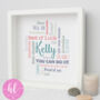 Personalised Good Luck Word Art Gift, thumbnail 1 of 3