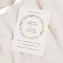 Wildflower Wreath Wedding Invitations, thumbnail 1 of 3