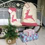 Personalised Reindeer Stocking/Sack Extra Large, thumbnail 1 of 3