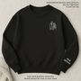 Embroidered Outline From Photo Unisex Sweatshirt, thumbnail 4 of 8