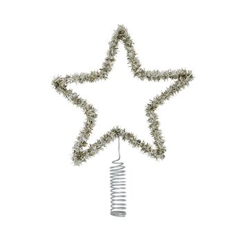 Tinsel Christmas Tree Topper, 2 of 4