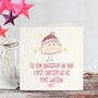 To Our Daughter On Her First Christmas As Mrs Personalised Card, thumbnail 1 of 4