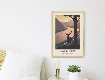 Lake District National Park Travel Poster Art Print, 3 of 8