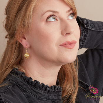 Gold And Silver Ball Boho Filigree Drop Earrings, 3 of 9