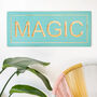 Personalised Large Wooden Sign – Blue Magic, thumbnail 2 of 2