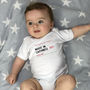 Personalised New Baby Baby Grow, thumbnail 3 of 3