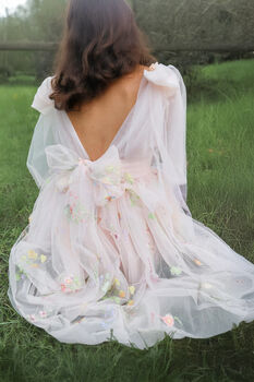 Athena In Blush Party Or Flower Girl Dress, 7 of 9