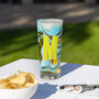 Personalised Marble Initial Printed Pint Glass, thumbnail 1 of 7