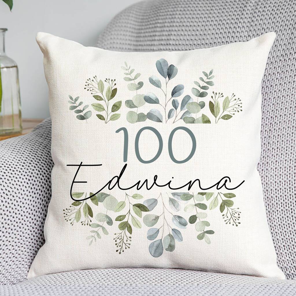 100th Birthday Cushion, 1 of 2