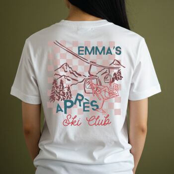 Personalised Cocktail Apres Ski Graphic T Shirt, 4 of 4