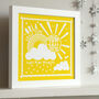 Framed New Baby Sunshine Print, thumbnail 5 of 5