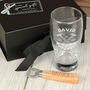 Getting Hammered Pint Glass And Spirit Level Gift Set, thumbnail 6 of 7