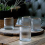 Set Of Four Ribbed Recycled Glass Tumblers, thumbnail 1 of 2