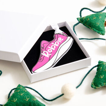 Personalised Running Christmas Bauble Decoration, 2 of 7