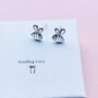 Sterling Silver Bumble Bee Earrings, thumbnail 1 of 5